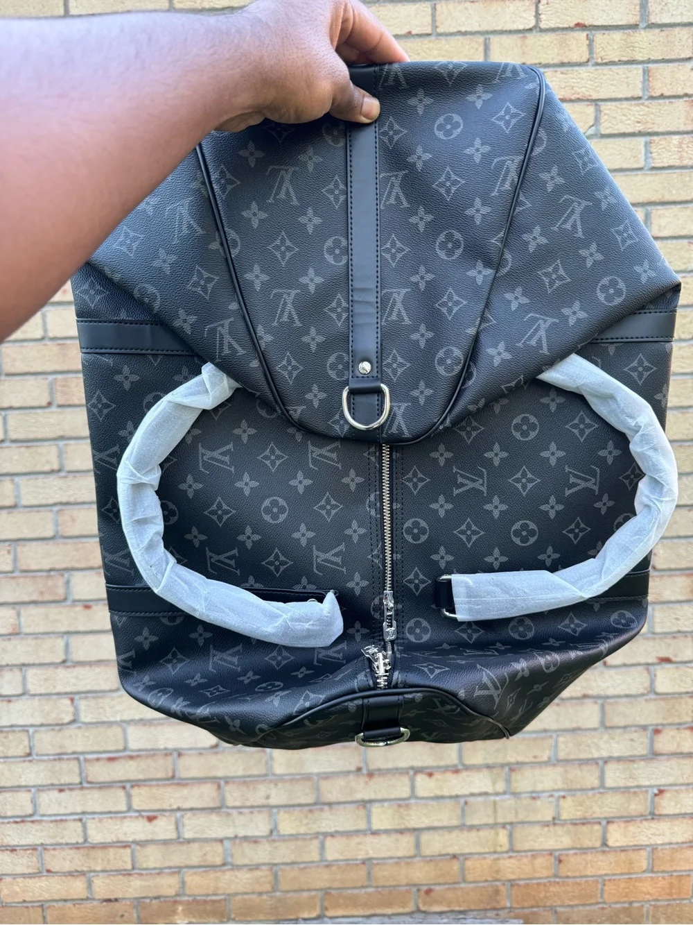 Louis Vuitton Monogram Canvas Tote Bag - Black